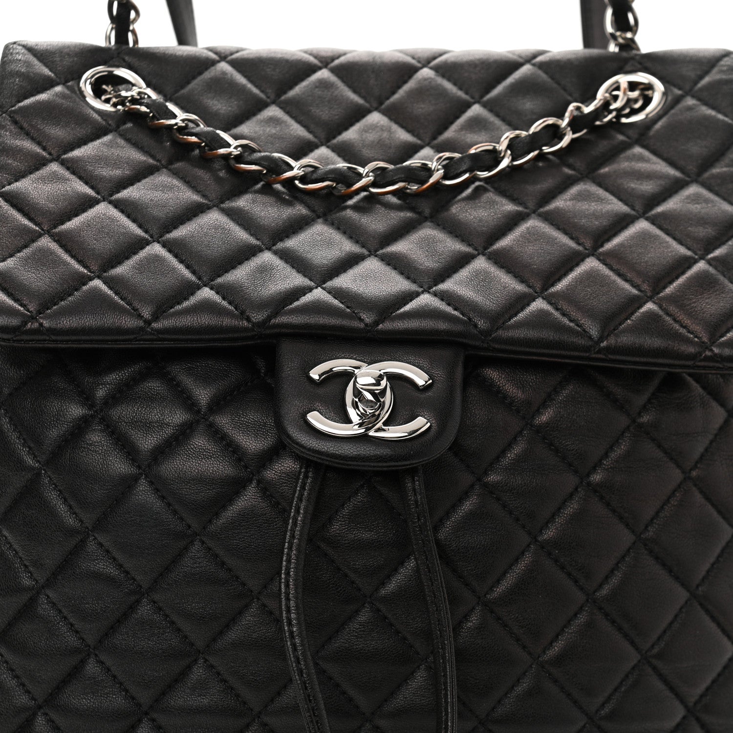 Chanel Lambskin Quilted Large Urban Spirit Backpack Black 8 of 14