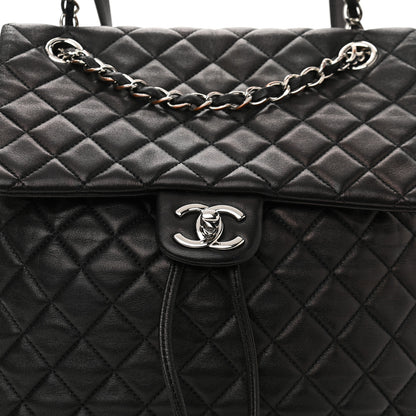 Chanel Lambskin Quilted Large Urban Spirit Backpack Black 8 of 14