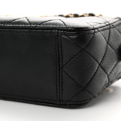 Chanel Shiny Caviar Quilted Small In & Out Camera Case Black 12 of 12