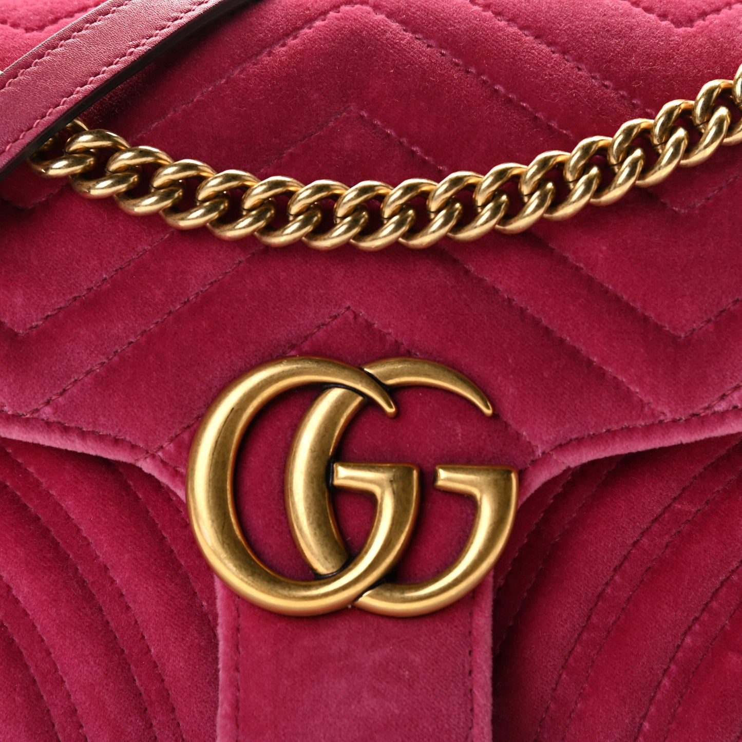 Velvet Matelasse Small GG Marmont Shoulder Bag Light Raspberry Rose