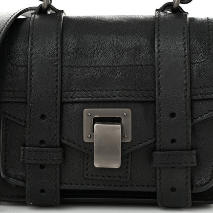 Proenza Schouler Lambskin Micro PS1 Satchel Black 7 of 9