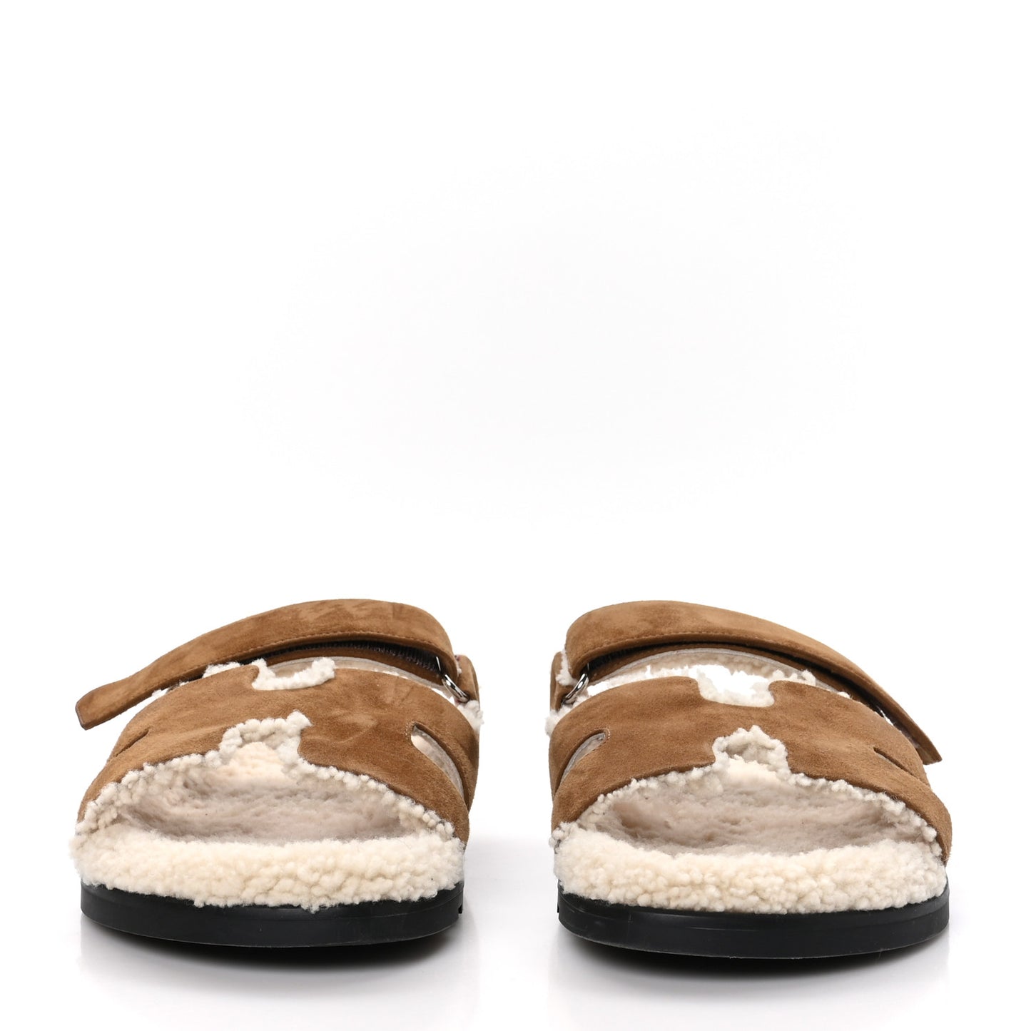 Suede Goatskin Woolskin Mens Chypre Sandals 43 Naturel Ecru