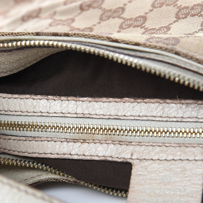 Gucci Monogram Creole Hobo Ivory 19 of 20