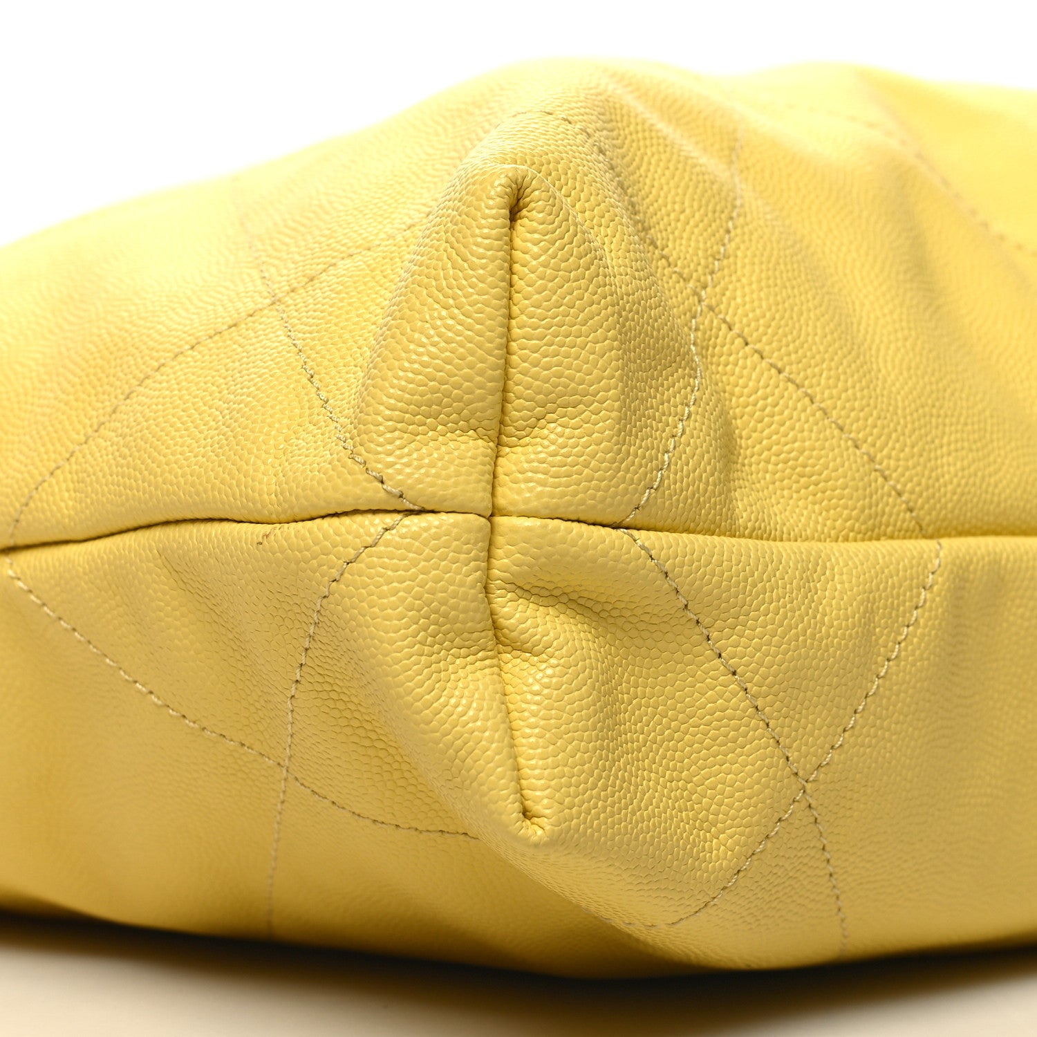 Chanel Shiny Caviar Quilted Small Chanel 22 Yellow 11 of 12