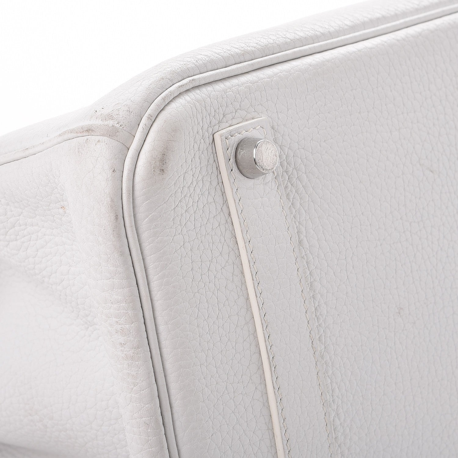 Hermes Taurillon Clemence Birkin 35 White 40 of 44