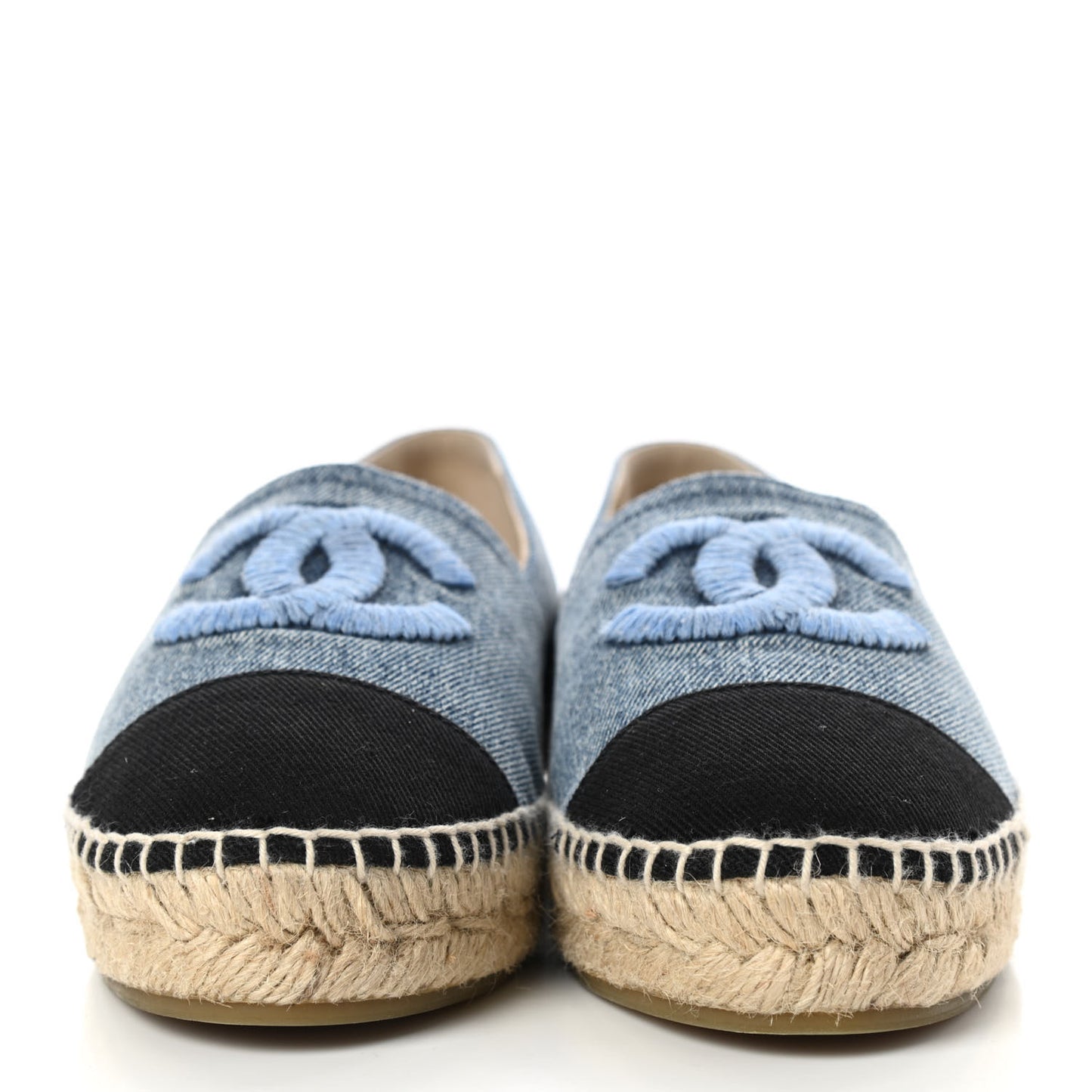 Denim CC Espadrilles 38 Blue Black