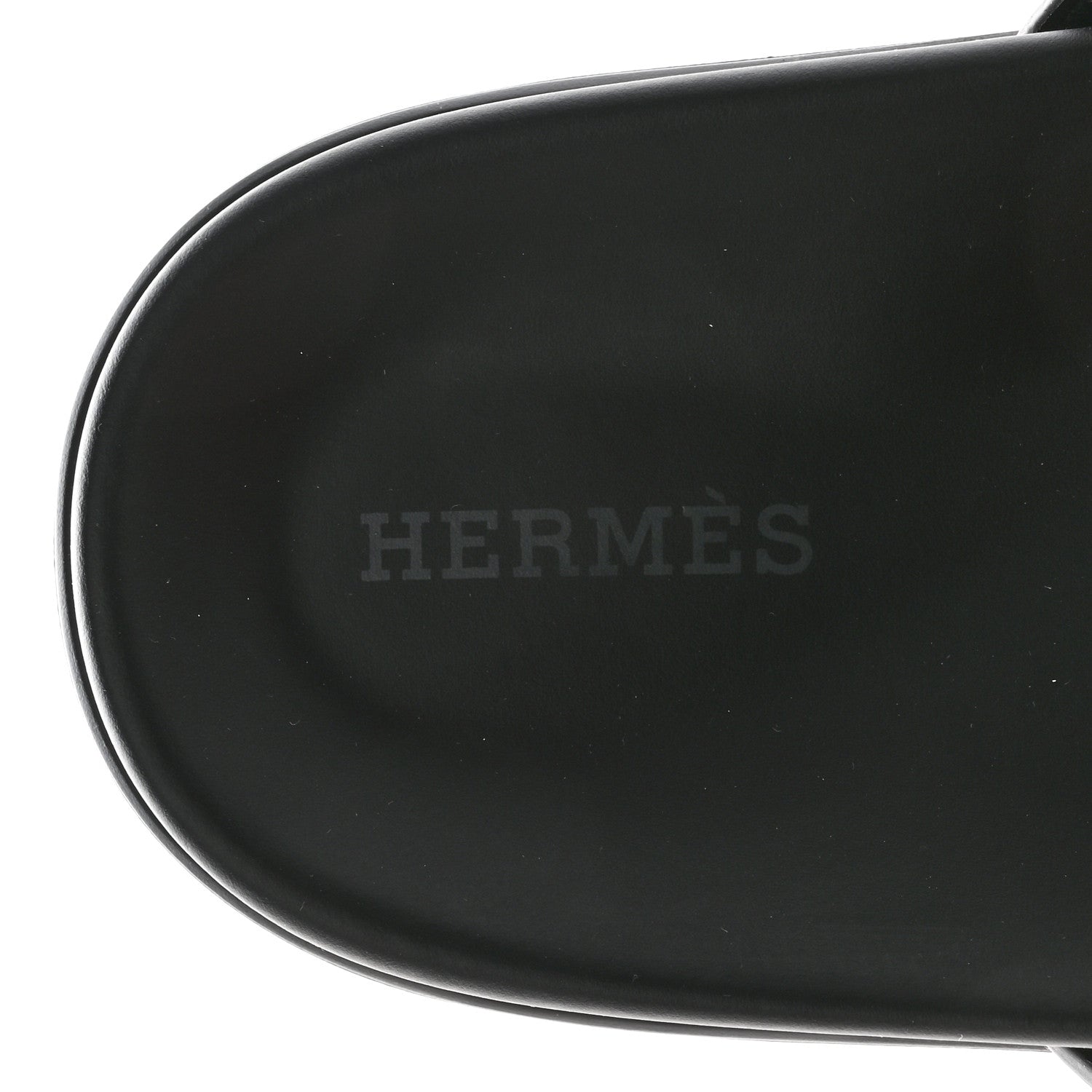 Hermes Calfskin Womens Chypre Sandals 37.5 Black 7 of 10