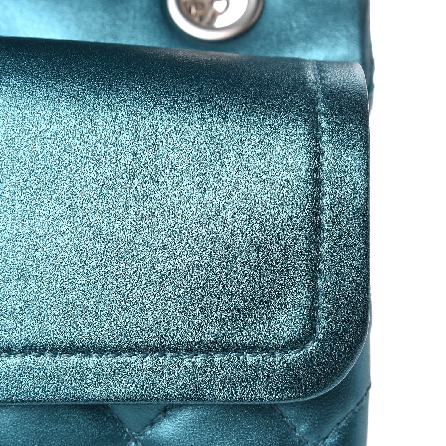 Chanel Metallic Calfskin Quilted 2.55 Reissue 226 Flap Turquoise 10 of 10