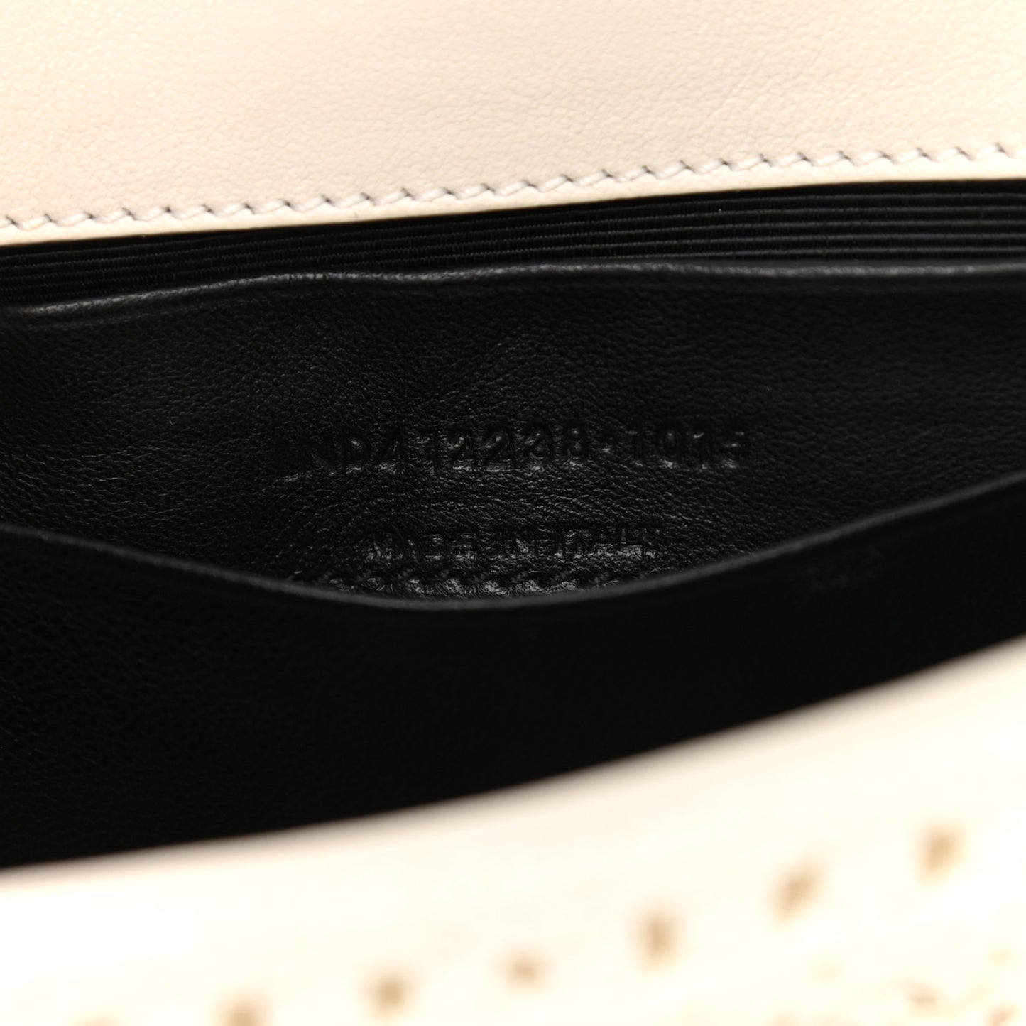 Calfskin Crochet Baby Monogram Chain Satchel White