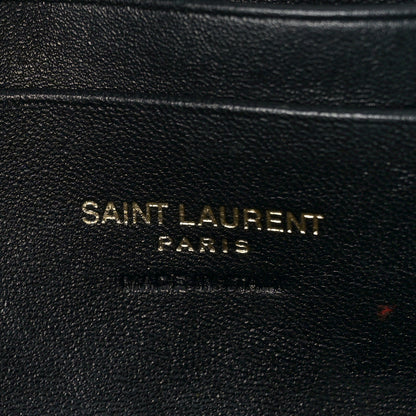 Saint Laurent Canvas Calfskin Leopard Print Monogram Mini Lou Camera Bag Brown 6 of 9