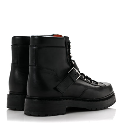 Hermes Calfskin Womens Hiking Boots 36 Black 4 of 8
