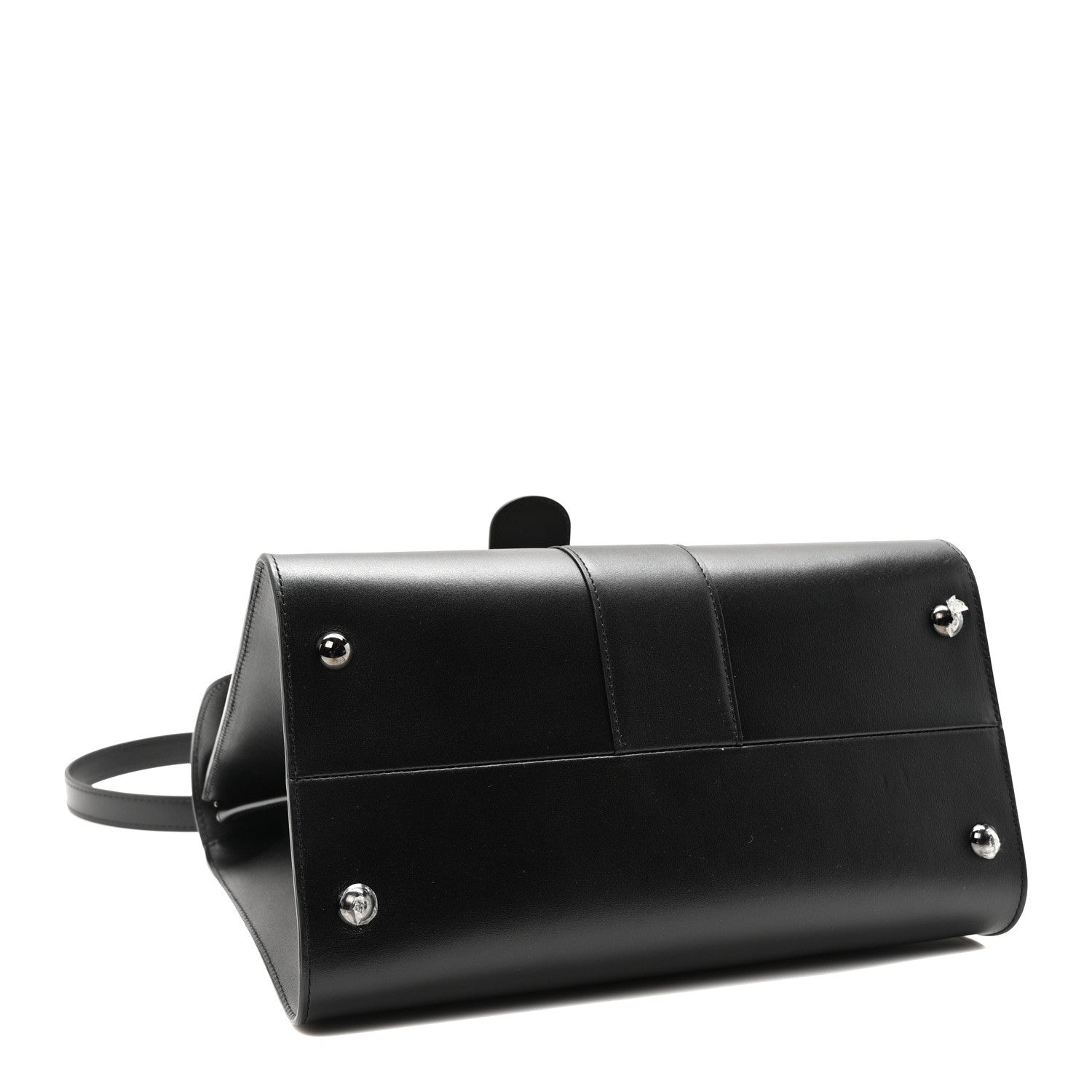 Delvaux Calfskin MM L'Humour Brillant Satchel Black 5 of 9