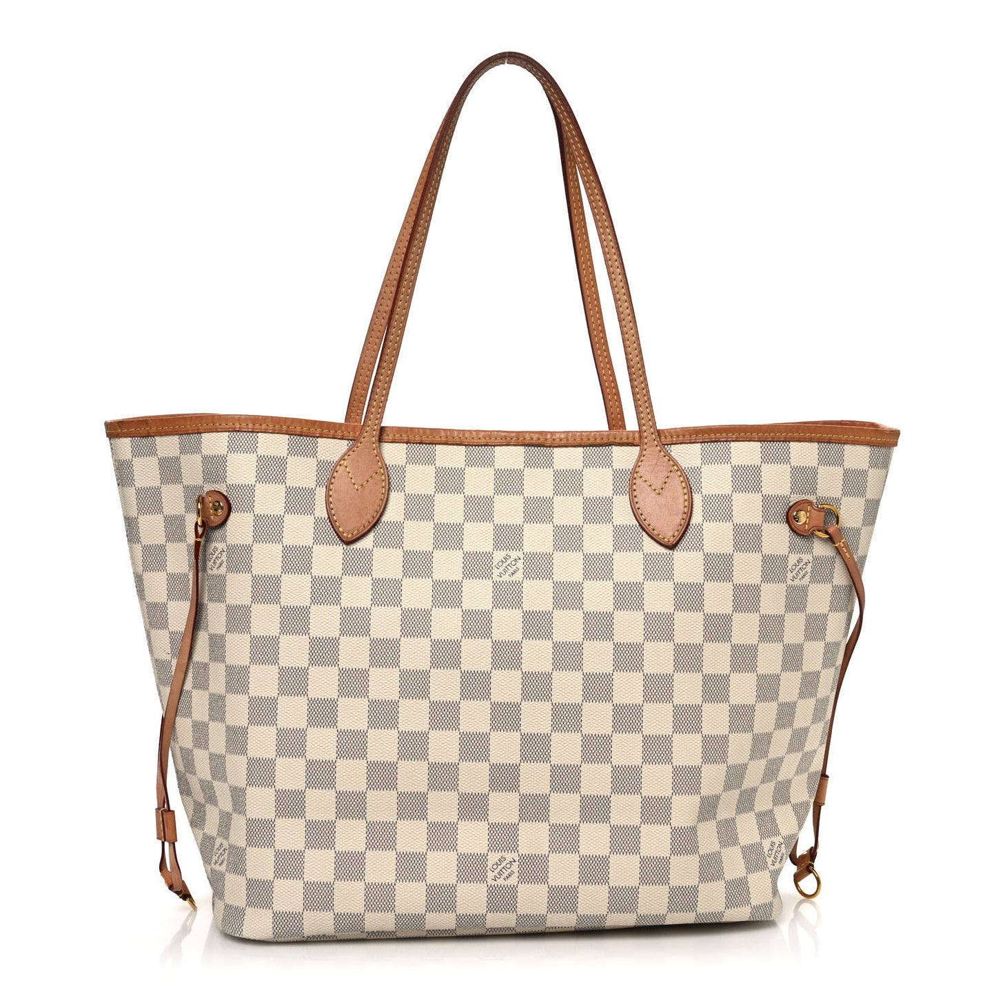 Damier Azur Neo Neverfull MM Rose Ballerine