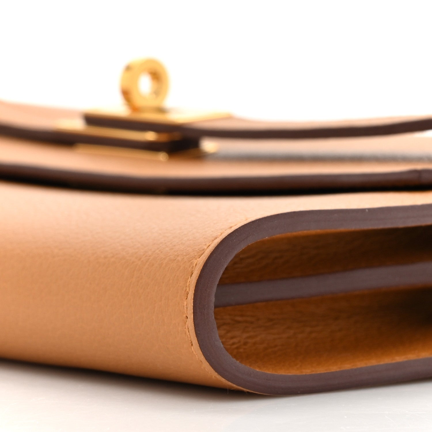 Hermes Evercolor Kelly Wallet To Go Sesame 9 of 11