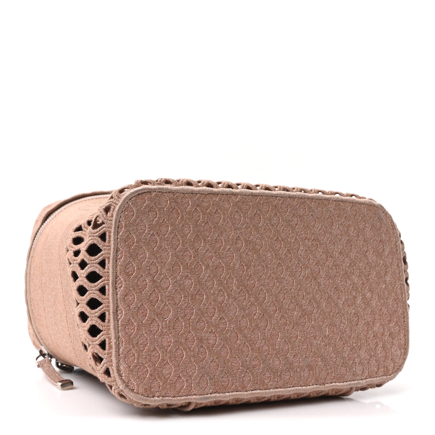 Christian Dior Mesh Embroidered Diortravel Vanity Case Clay 4 of 10