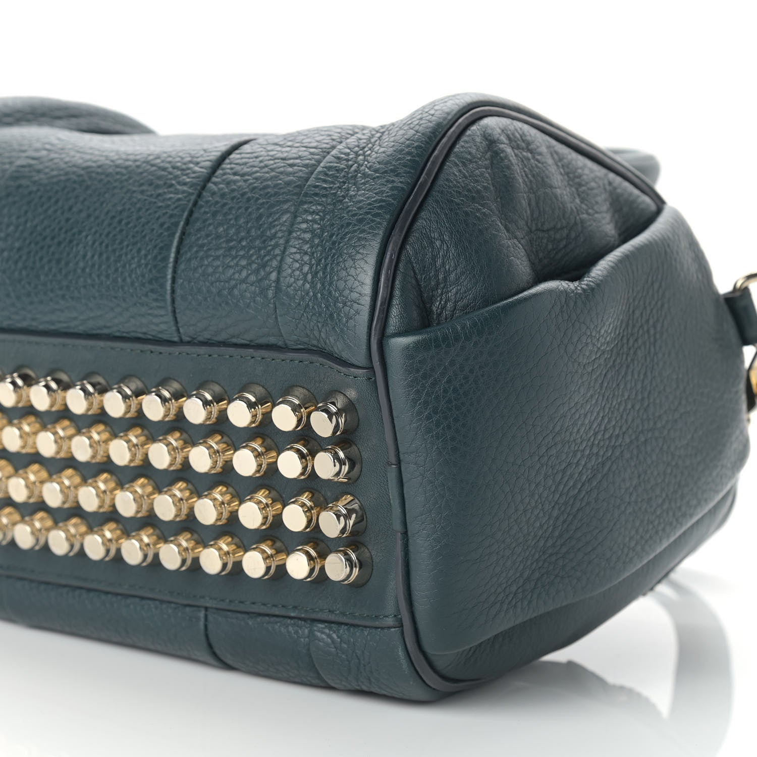 Alexander Wang Pebbled Lambskin Rockie Green Pale Gold Hardware 8 of 9