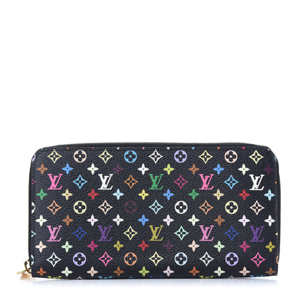 Louis Vuitton Monogram Multicolor Zippy Wallet Black Grenade 1 of 7