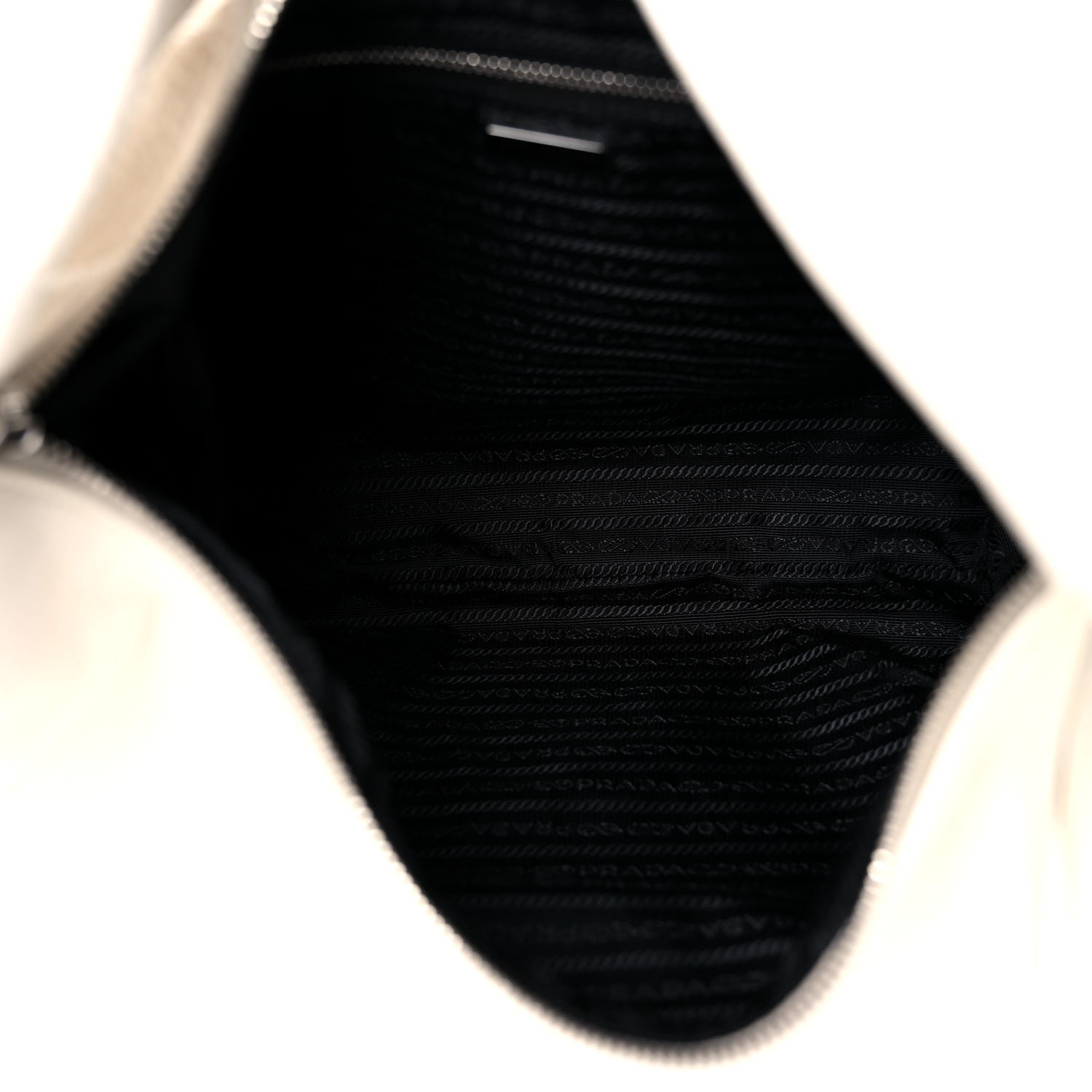 Prada Vitello Daino Hobo White 5 of 8