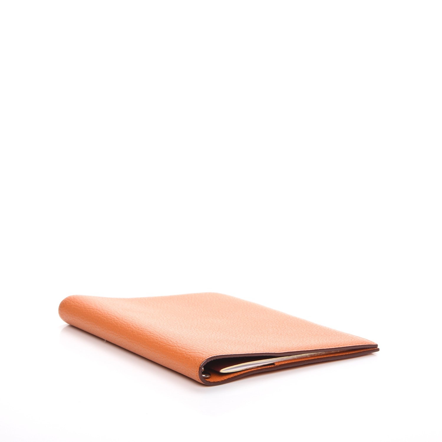 Hermes Chevre Mysore Globe Trotter Agenda Cover Orange 4 of 7