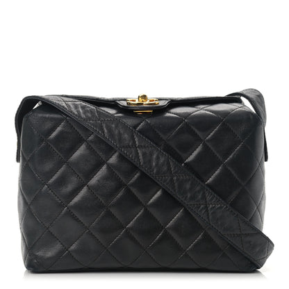 Chanel Lambskin Quilted Flap Shoulder Bag Black 1 of 16