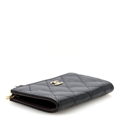 Chanel Caviar Quilted Zipped Key Holder Case Black 4 of 8