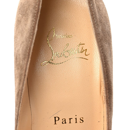 Christian Louboutin Suede Pigalle Follies 100 Pumps 36 Fennec 5 of 8