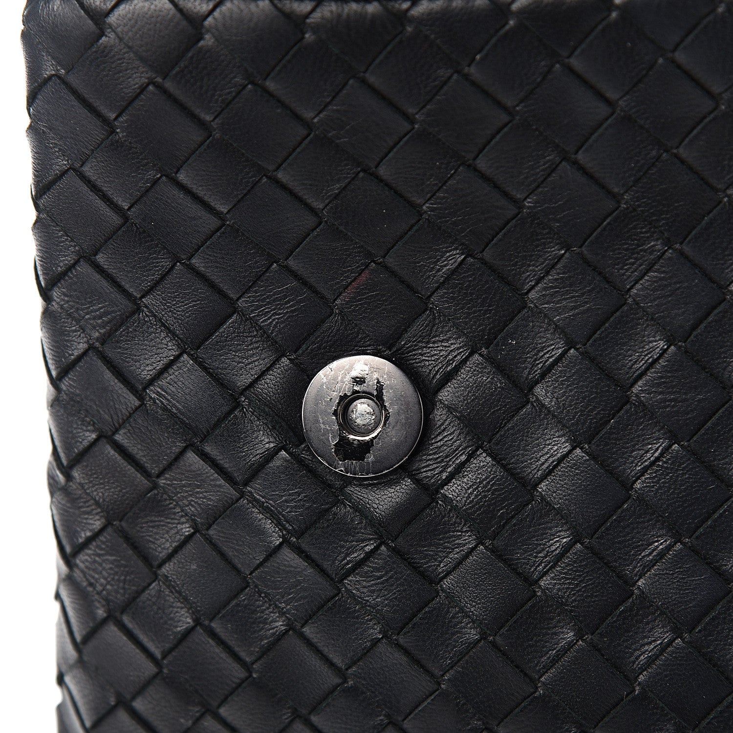 Bottega Veneta Nappa Intrecciato Flap Shoulder Bag Black 6 of 11