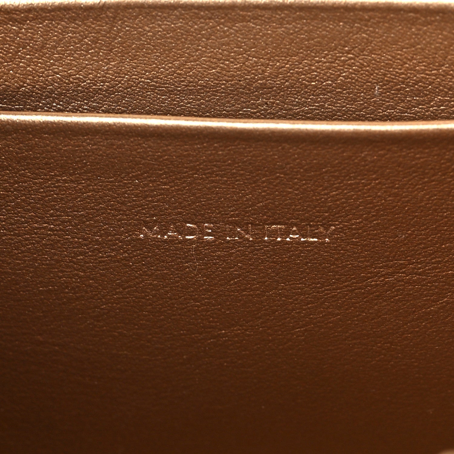 Celine Laminated Calfskin Quilted Small C Charm Bag Gold 7 of 8