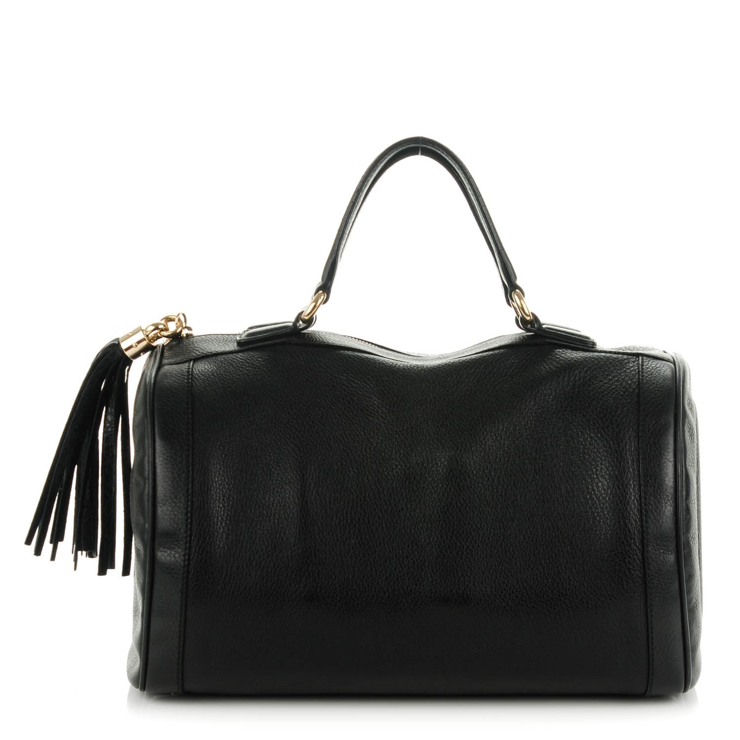Gucci Pebbled Calfskin Medium Soho Boston Black 1 of 8
