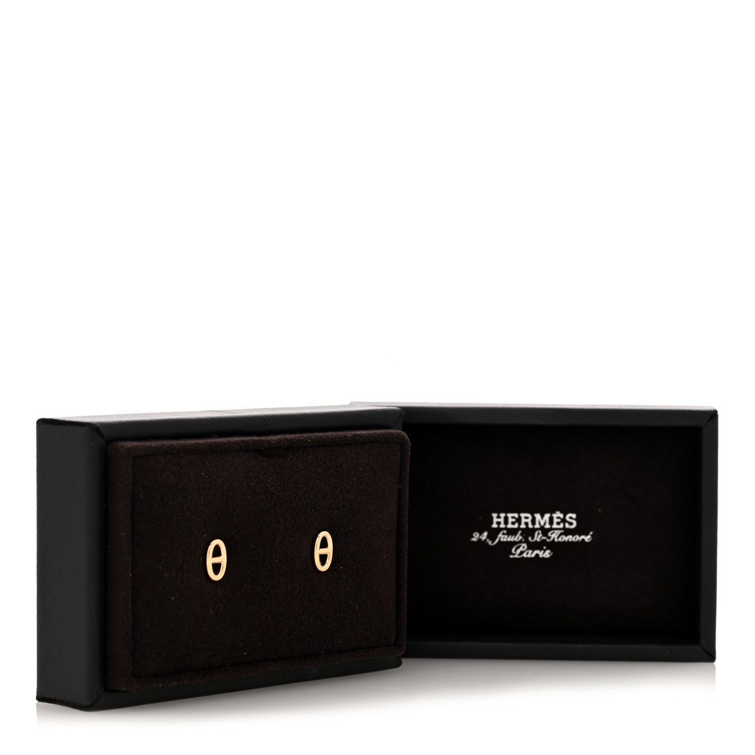 Hermes 18K Rose Gold TPM Farandole Stud Earrings 5 of 5