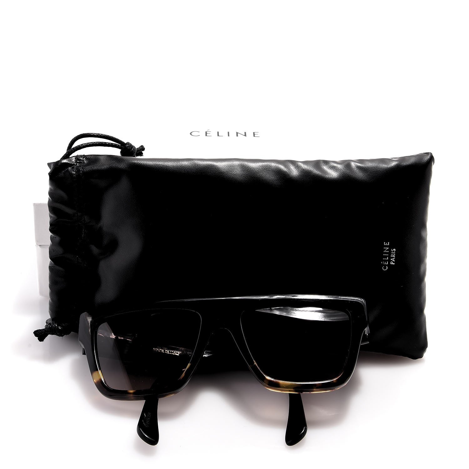 Celine Sunglasses CL40013I Black Havana 7 of 7