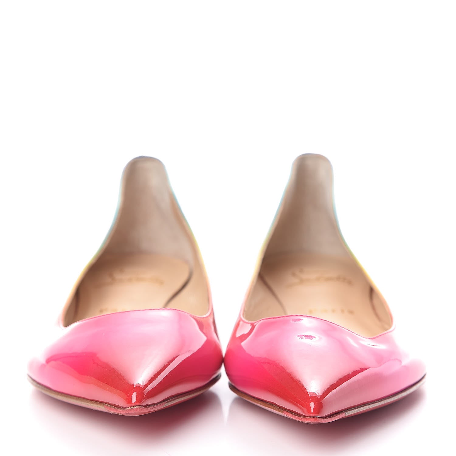 Christian Louboutin Patent Rainbow Ballalla Flats 37 Multicolor 2 of 10