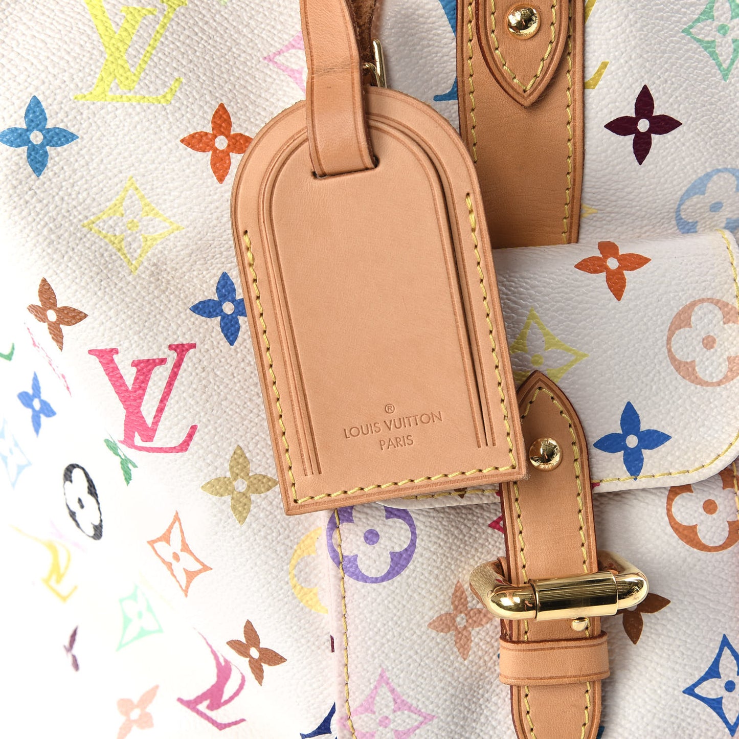 Monogram Multicolor Petit Noe White