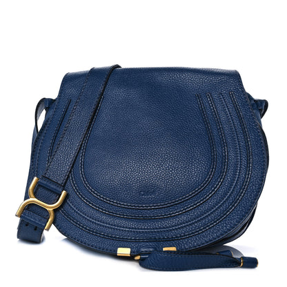 Chloe Calfskin Medium Marcie Round Crossbody Bag Royal Navy 1 of 10