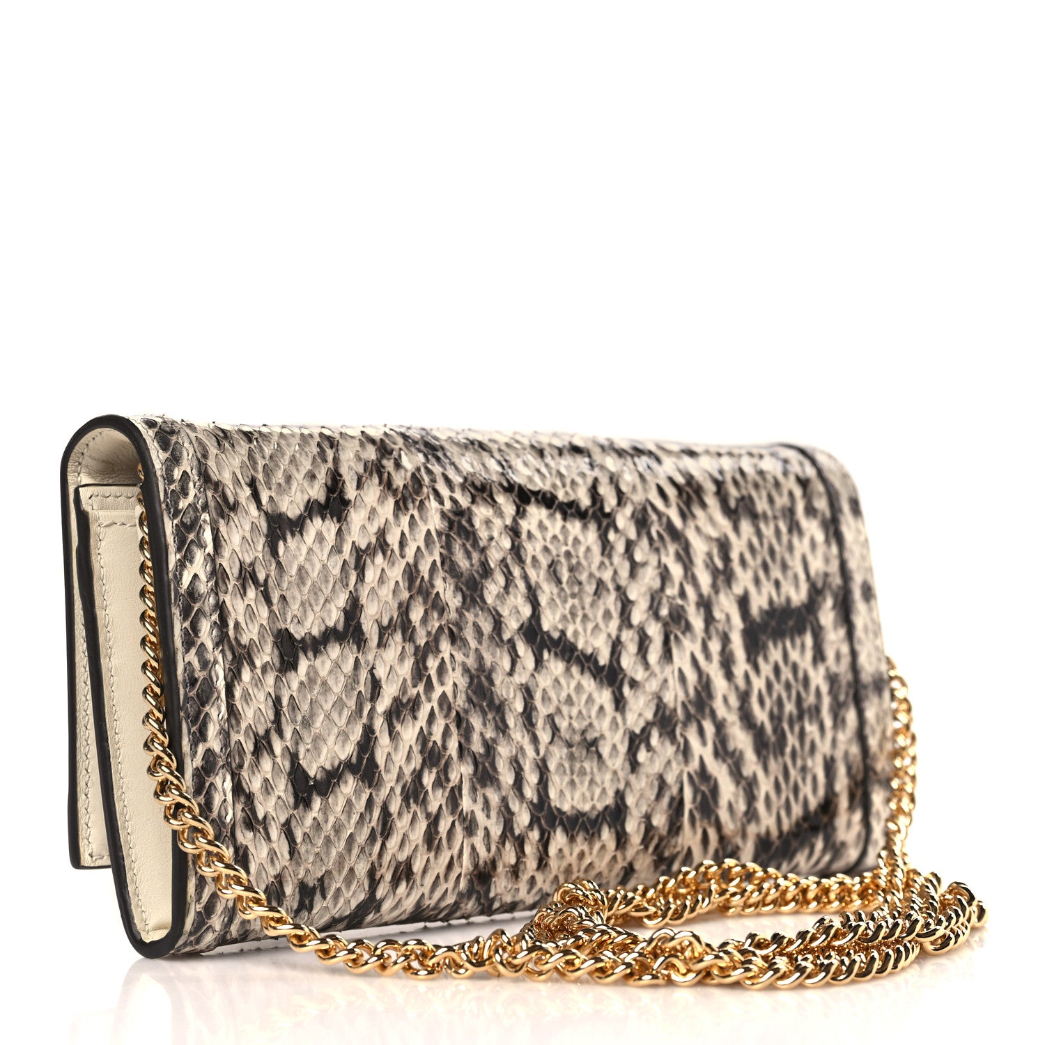 Gucci Snakeskin GG Ophidia Wallet On Chain Roccia 3 of 9