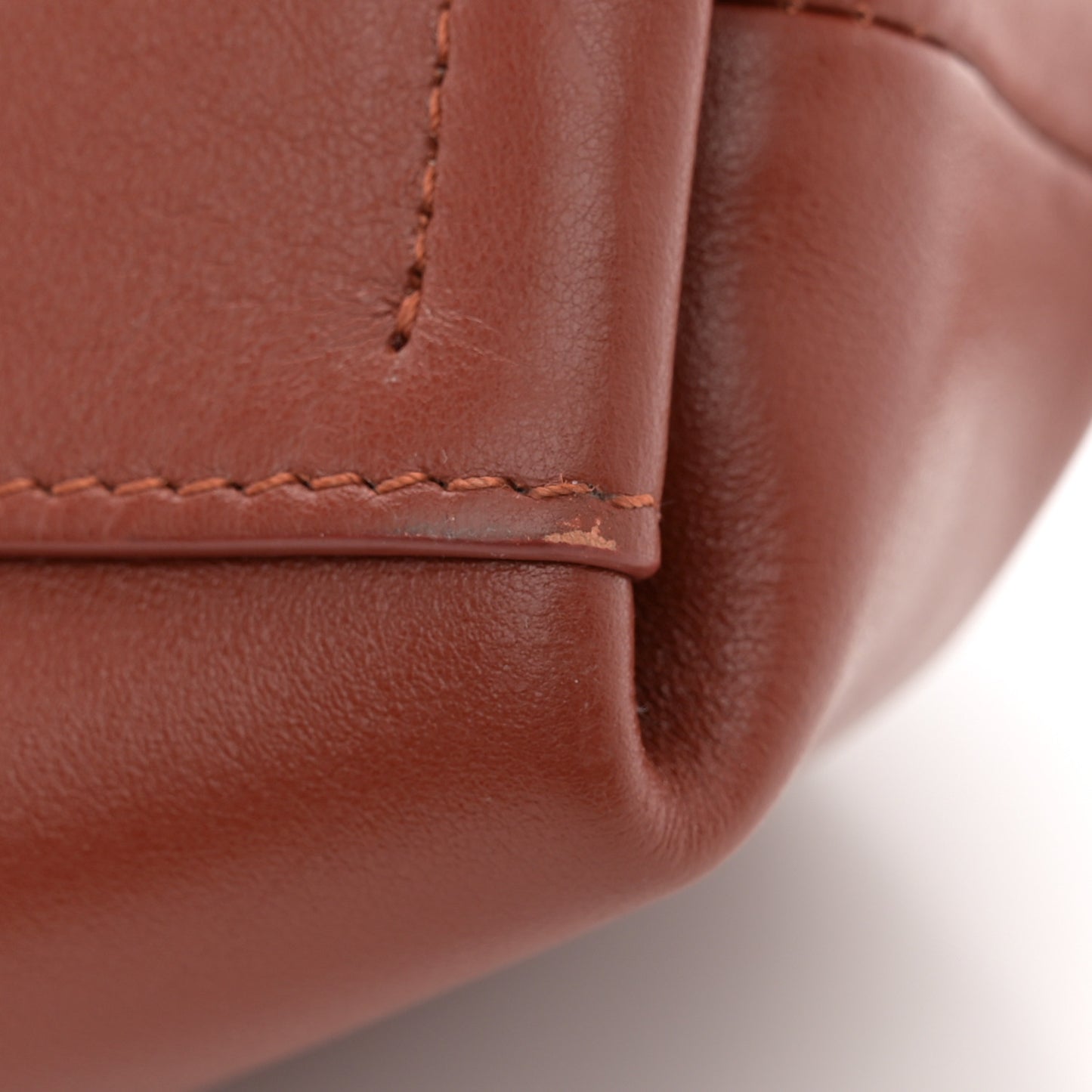 Calfskin Mini Judy Shoulder Sepia Brown