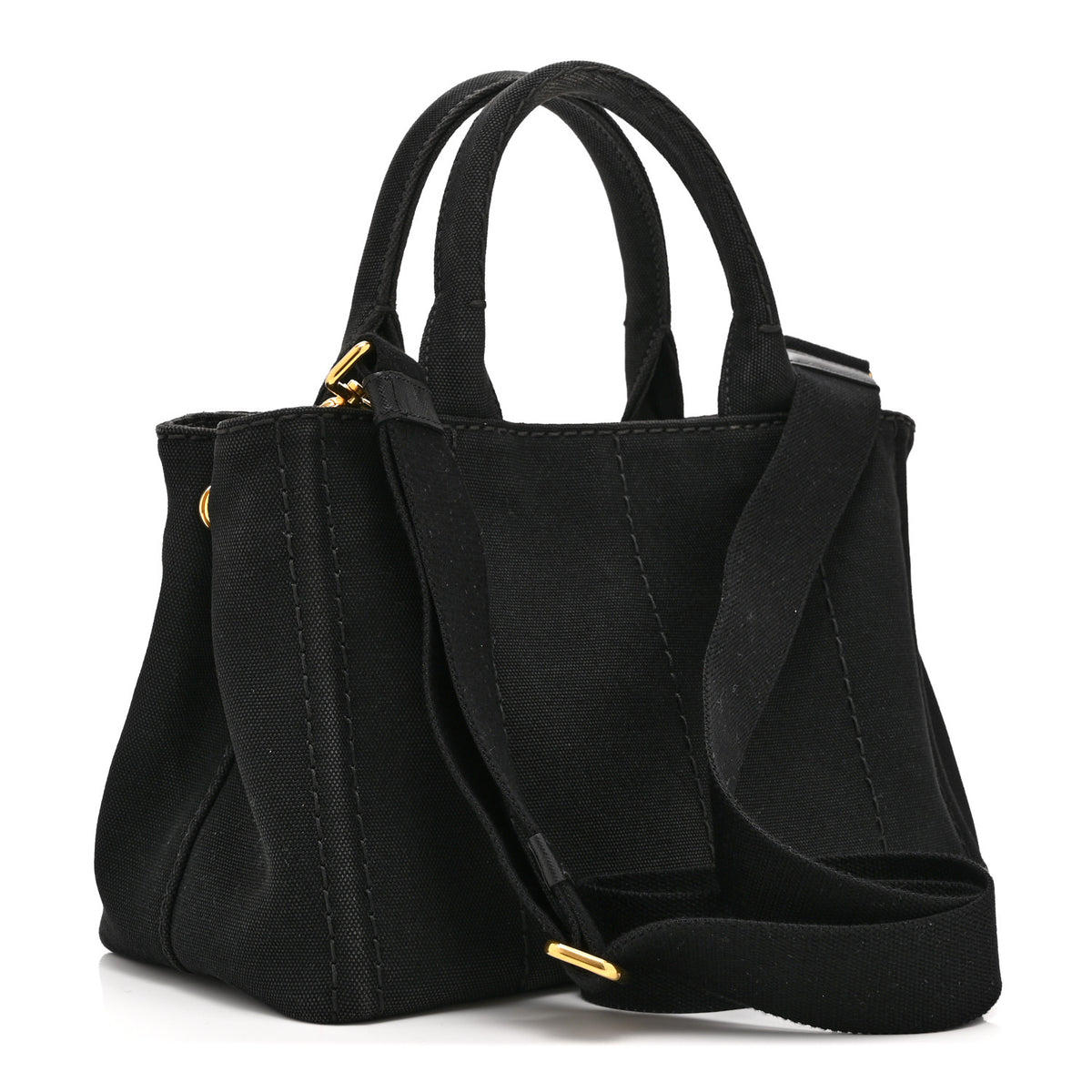Canapa Small Logo Tote Black