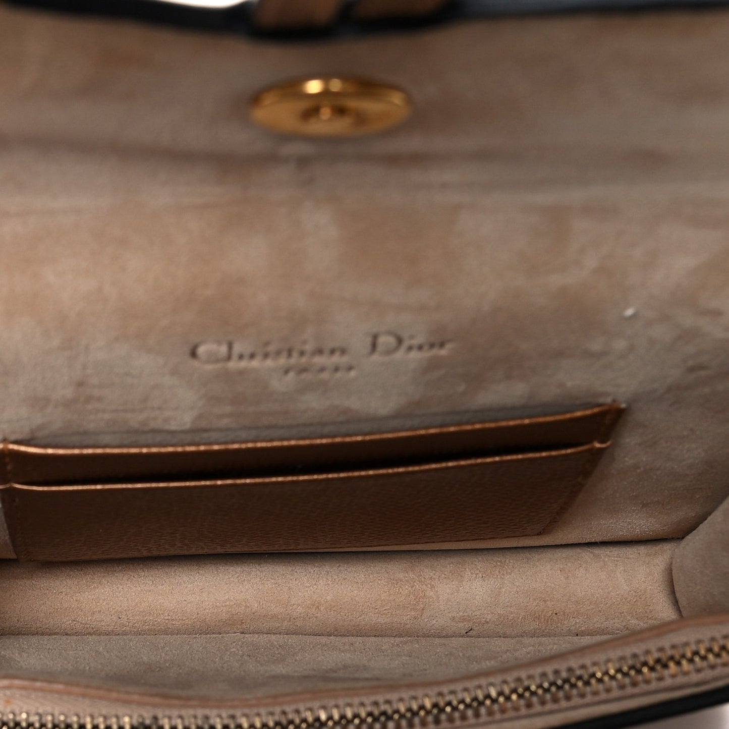 Metallic Grained Calfskin Saddle Belt Bag Gold