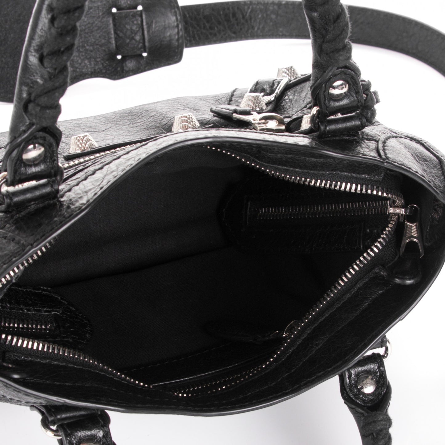 Agneau Giant 12 Silver Hardware Mini City Black