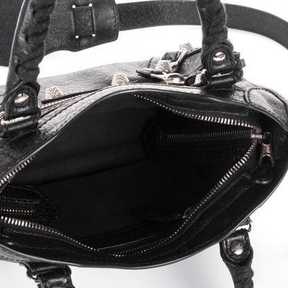Balenciaga Agneau Giant 12 Silver Hardware Mini City Black 5 of 7