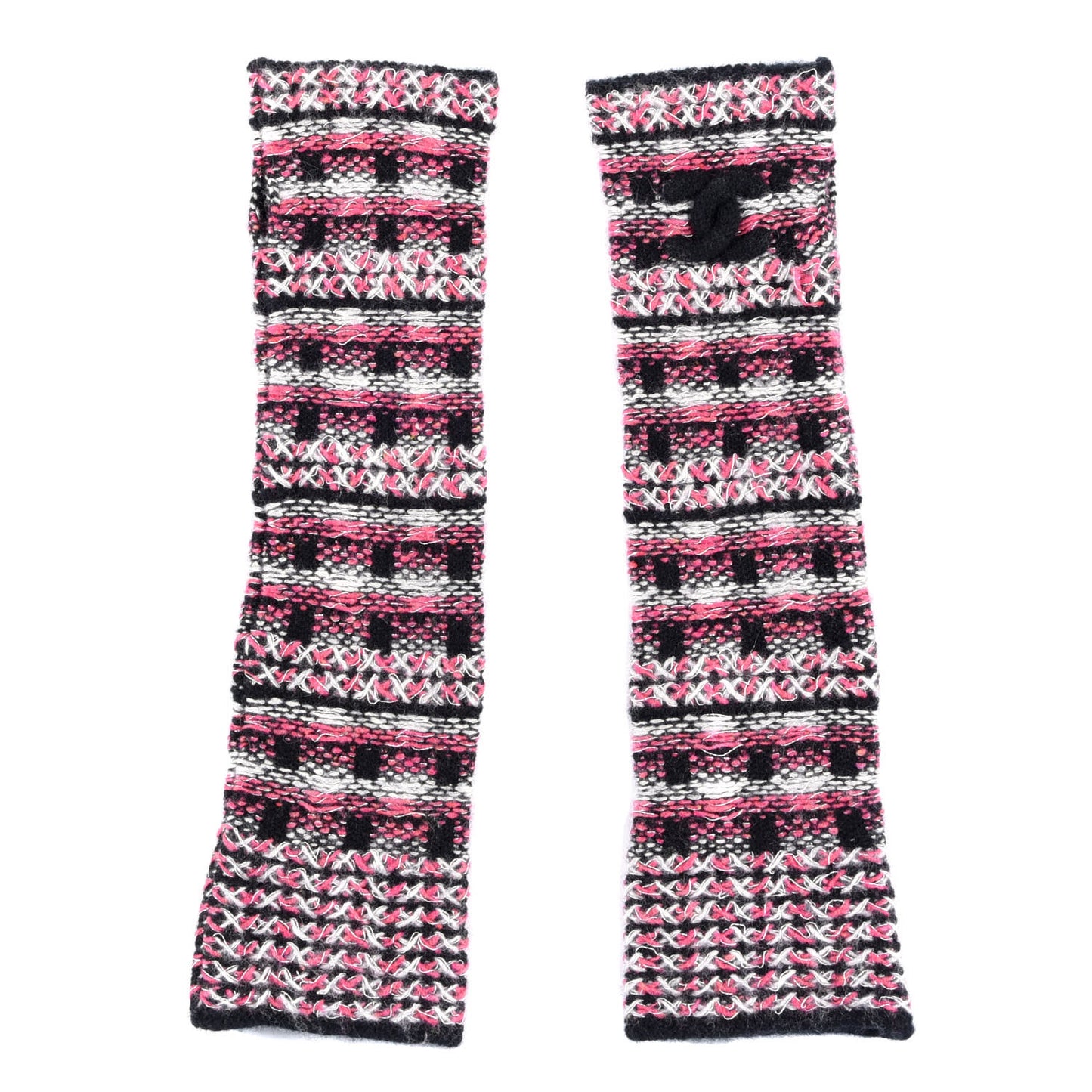 Wool CC Fingerless Gloves Multicolor