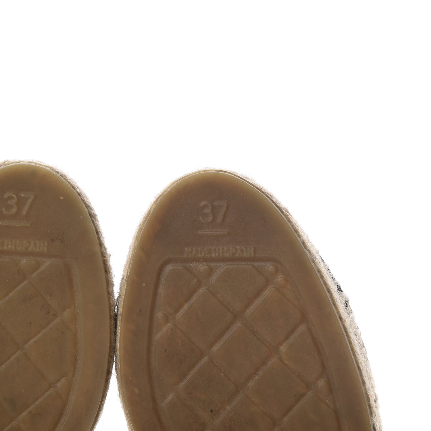 Chanel Suede Pearl CC Espadrilles 37 Beige Black 7 of 14