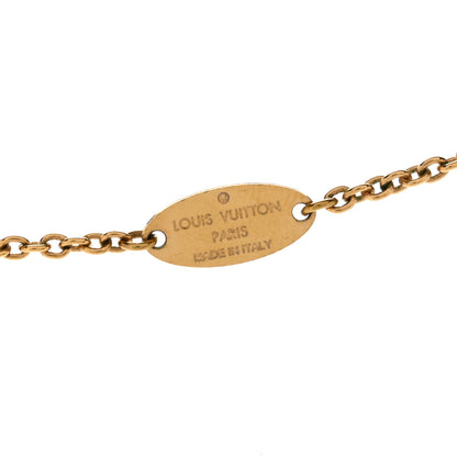 Louis Vuitton Metal Flowerful Choker Necklace Gold 4 of 4