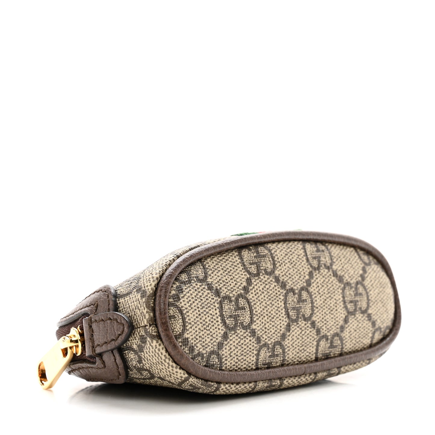GG Supreme Monogram Web Ophidia Dome Key Pouch Beige New Acero