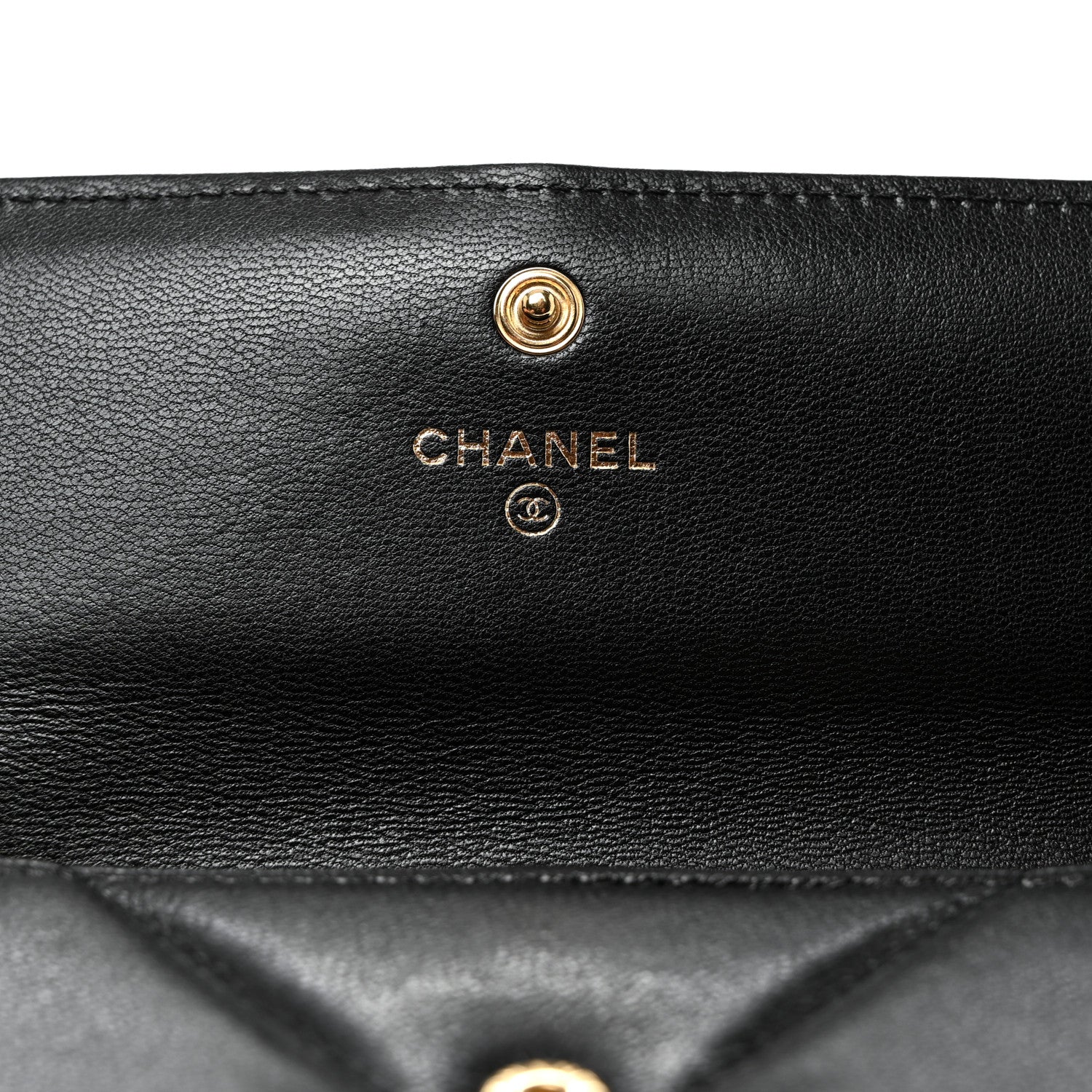 Chanel Lambskin Quilted Chanel 19 Flap Wallet Black 7 of 9