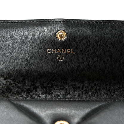 Chanel Lambskin Quilted Chanel 19 Flap Wallet Black 7 of 9