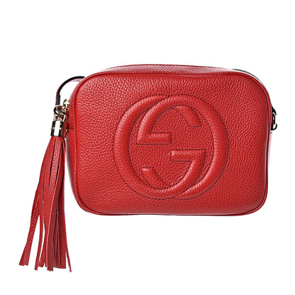 Gucci Pebbled Calfskin Small Soho Disco Bag Tabasco Red 1 of 10