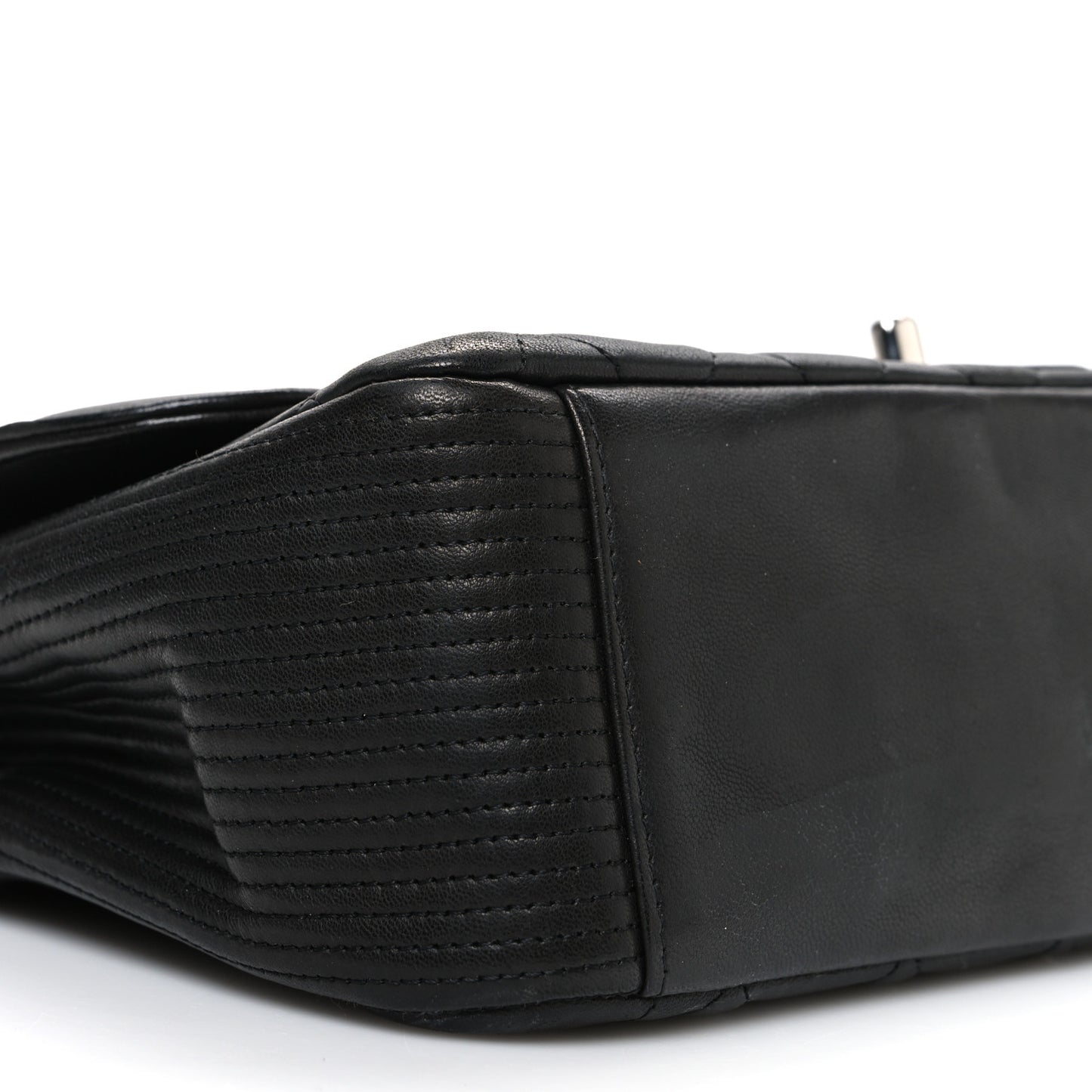 Lambskin Quilted Medium Coco Rider Flap Black