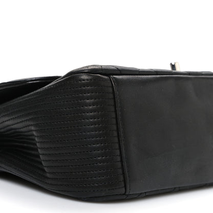 Chanel Lambskin Quilted Medium Coco Rider Flap Black 9 of 10