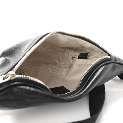 Gucci Calfskin GG Tennis Embossed Belt Bag Black 4 of 12